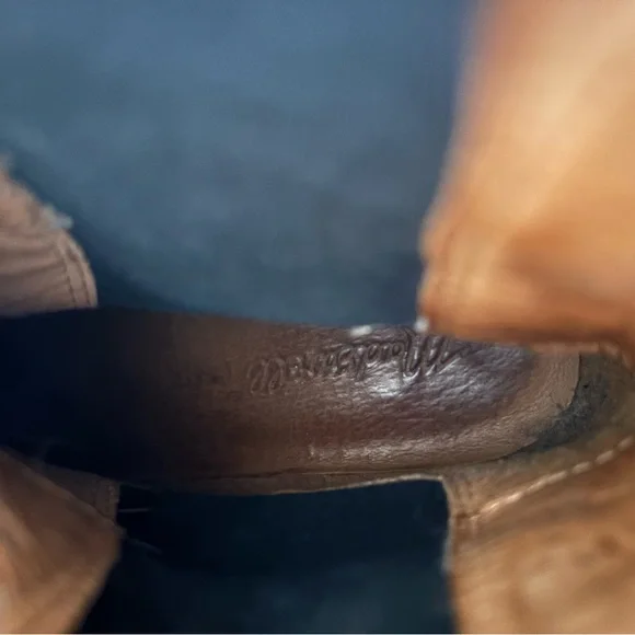 Women’s Madewell Carina Platform Tan Heeled Chelsea Boots - Picture 15 of 16